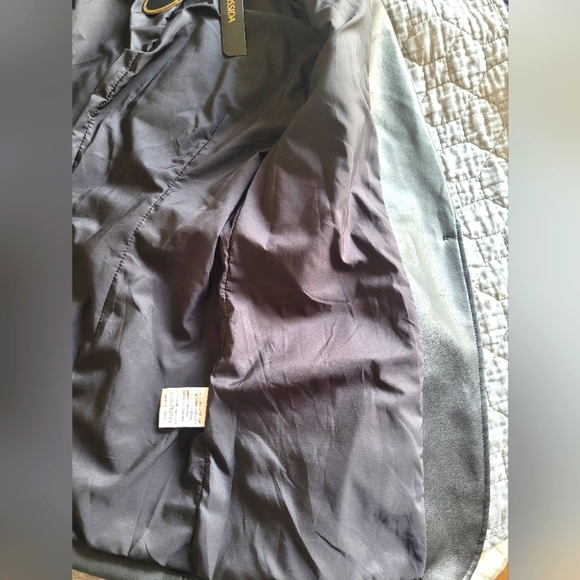 Risissida Women's Faux Leather Blazer Jacket Size Small Black - Picture 4 of 8